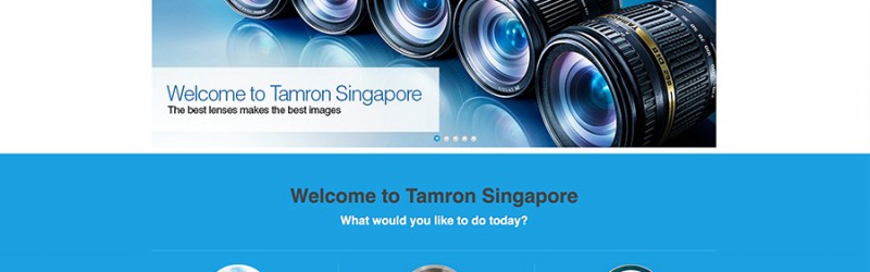 Websites - Tamron Singapore